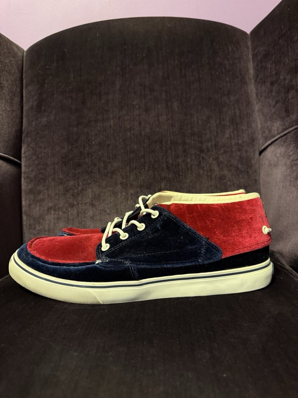 GLOBE AUSTRALIA Men's Navy Red Skateboard Shoes DUNCOME THE BENDER Size 14US